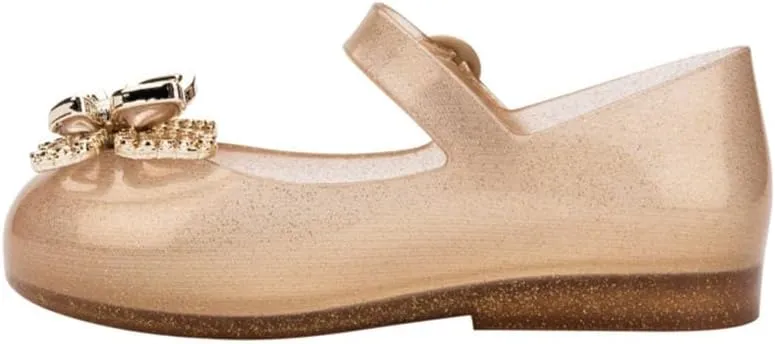 mini melissa Sweet Love Fly Mary Jane Jelly Shoes for Babies & Toddlers - Ballet Flats w/Butterfly Design & Adjustable Strap