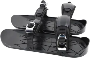Mini Ski Skates Winter Portable Snowblades Skis Shoes Adjustable Short Snowskates Skiboards