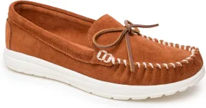 Minnetonka Scout - Women’s Suede Loafers Designed for Everyday Wear - Made with Soft Suede Leather, Memory Foam Insoles and Midsoles, and Rubber Outsoles