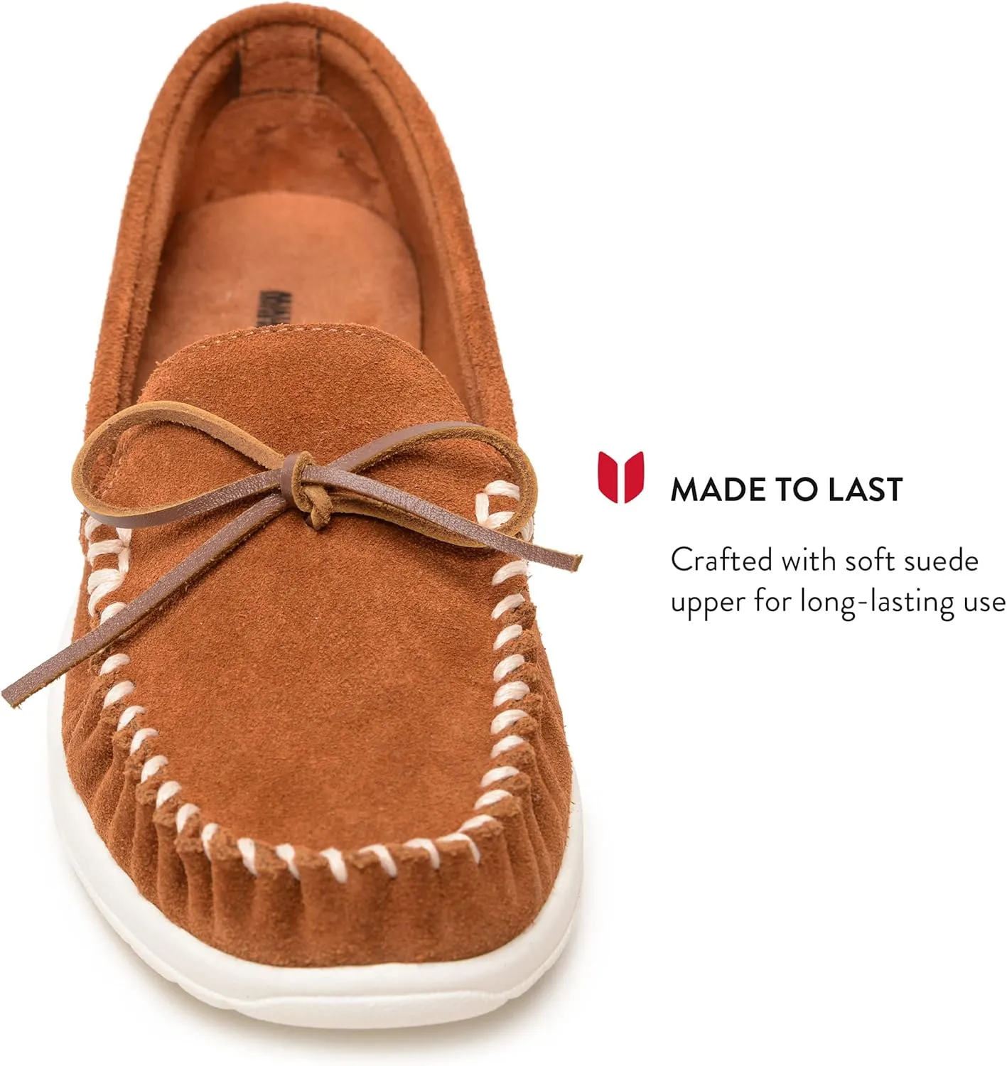 Minnetonka Scout - Women’s Suede Loafers Designed for Everyday Wear - Made with Soft Suede Leather, Memory Foam Insoles and Midsoles, and Rubber Outsoles