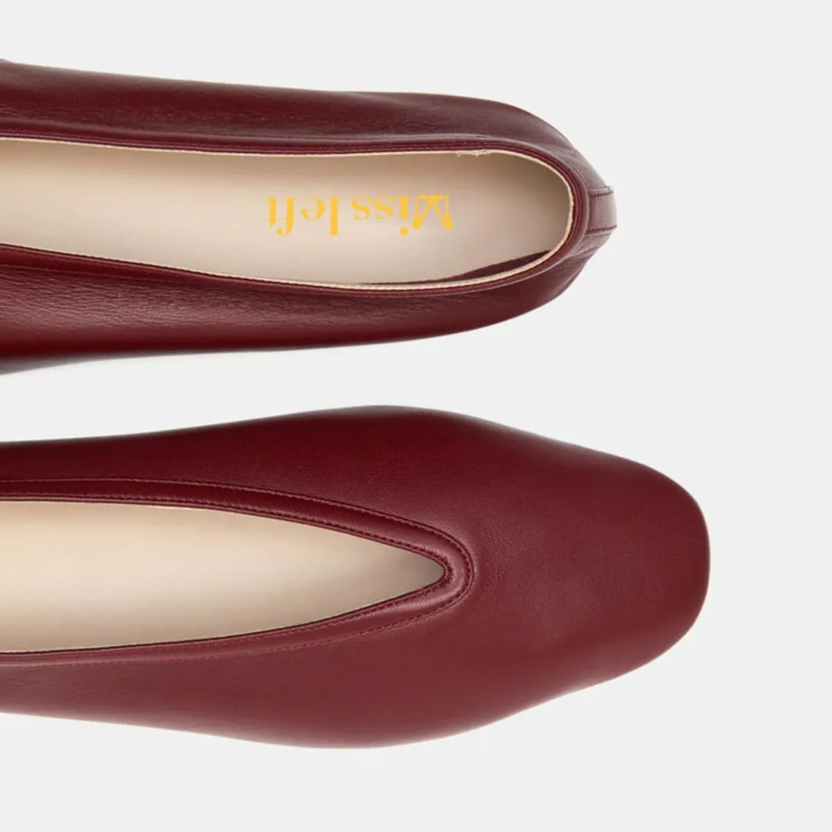 miss left Women Classic Closed Round Toe V-Cut Ballet Flats Comfortable Slip on Ballroom Dance Daily Commuting Shoes Size 4-16 US