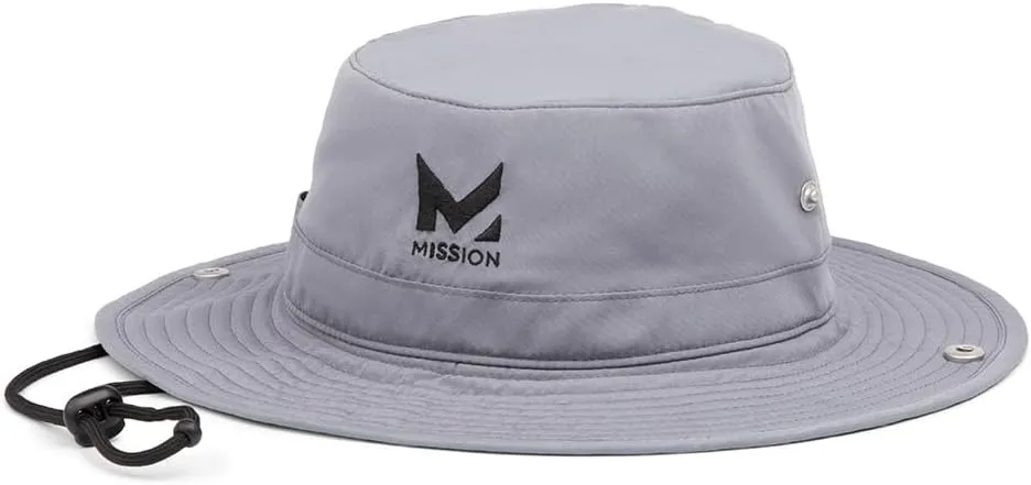 MISSION Cooling Bucket Hat - Unisex Wide-Brim Hat for Men & Women - Lightweight, Foldable & Durable - Cools Up to 2 Hours