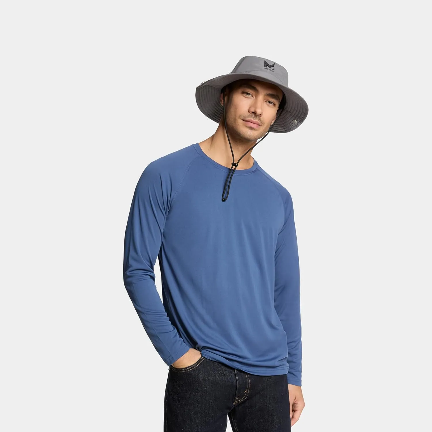 MISSION Cooling Bucket Hat - Unisex Wide-Brim Hat for Men & Women - Lightweight, Foldable & Durable - Cools Up to 2 Hours