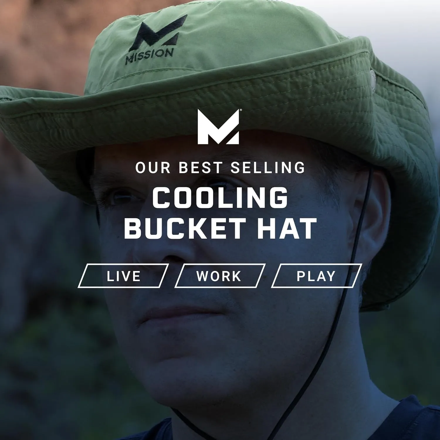 MISSION Cooling Bucket Hat - Unisex Wide-Brim Hat for Men & Women - Lightweight, Foldable & Durable - Cools Up to 2 Hours