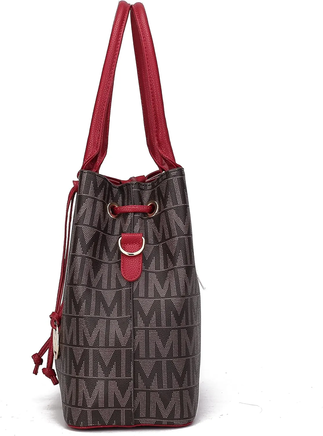 MKF Collection Hobo Bag for Women, Vegan Leather Tassel Shoulder Bag Handbag Purse, Double Handle Crossbody bag by Mia K