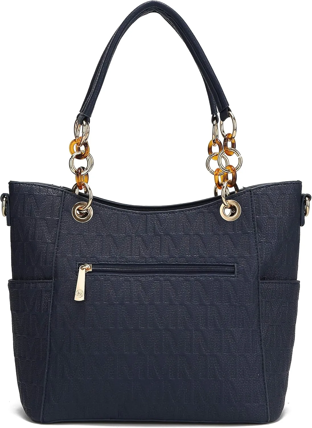 MKF Collection Shoulder Bag for Women, PU Leather Pocketbook Top-Handle Crossbody Purse Tote Satchel Handbag