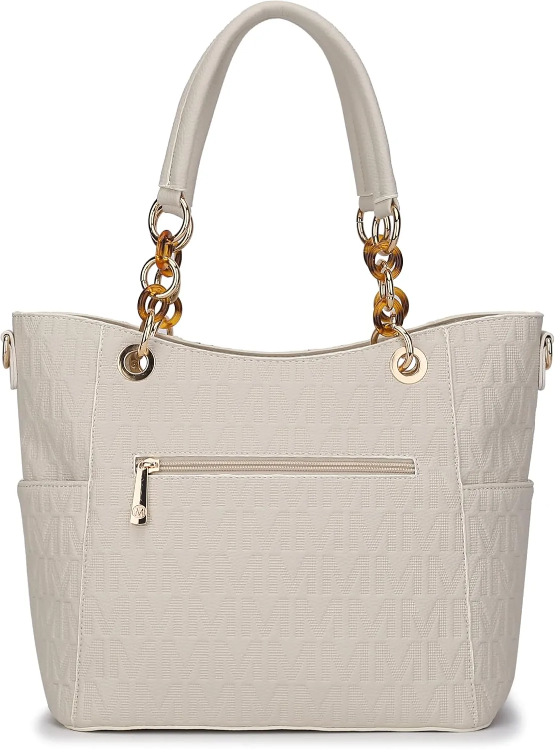 MKF Collection Shoulder Bag for Women, PU Leather Pocketbook Top-Handle Crossbody Purse Tote Satchel Handbag