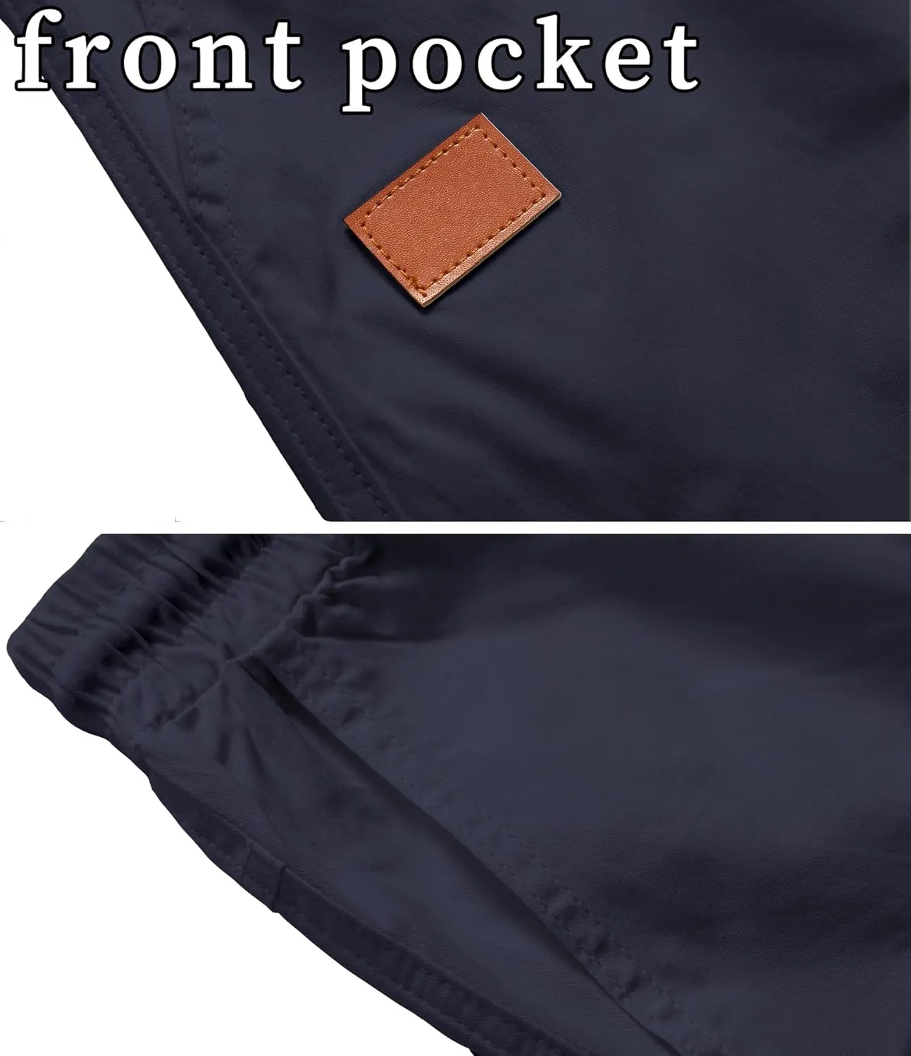 MO GOOD Mens Casual Shorts-Summer Beach Leisure Shorts, Stretch Golf Pants, Elastic Waist Drawstring Shorts with Pockets