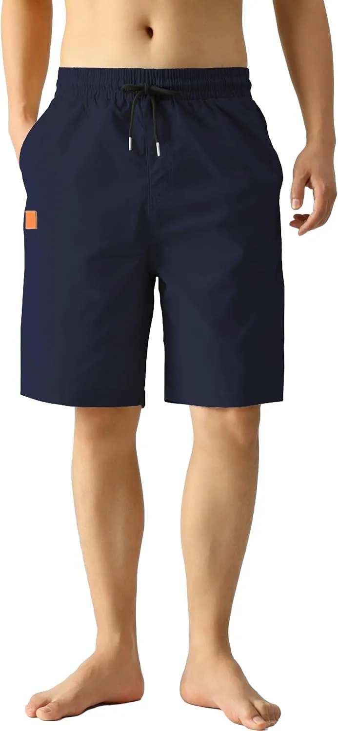 MO GOOD Mens Casual Shorts-Summer Beach Leisure Shorts, Stretch Golf Pants, Elastic Waist Drawstring Shorts with Pockets