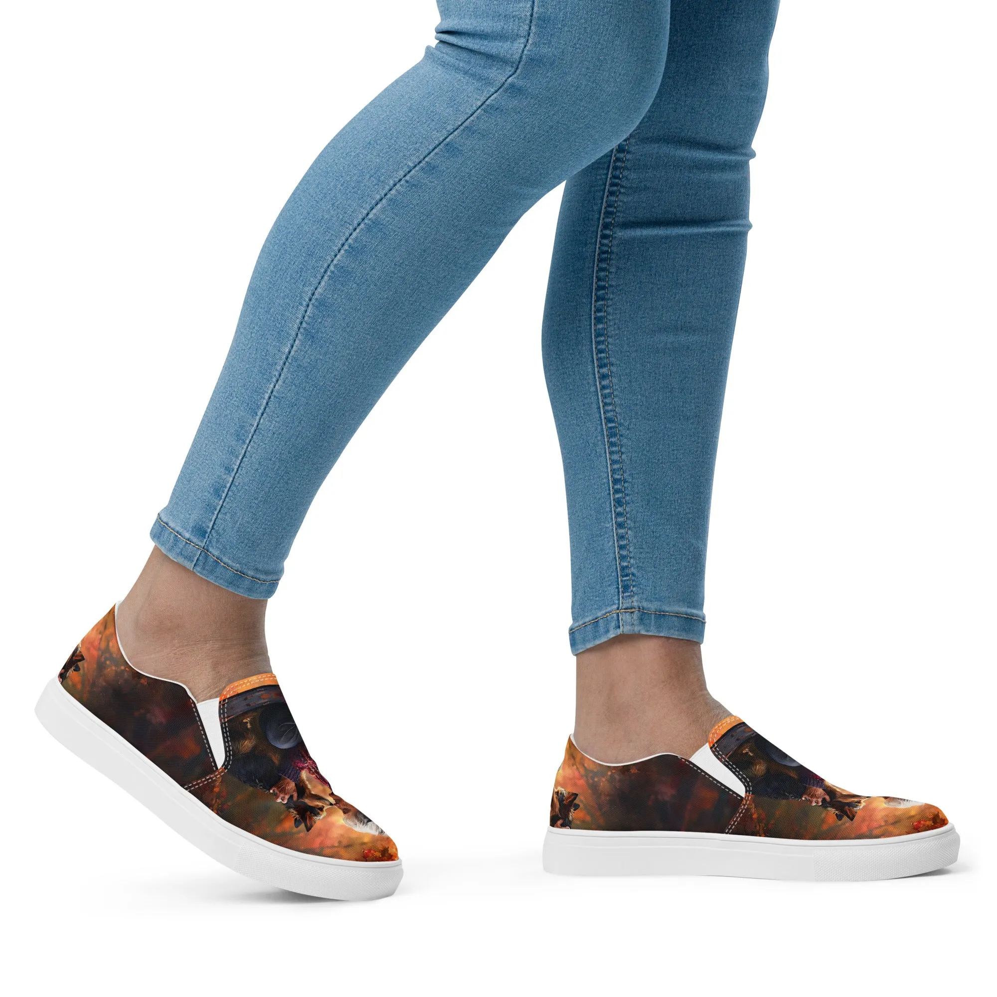 Mom's Pawtner Women’s slip-on canvas shoes