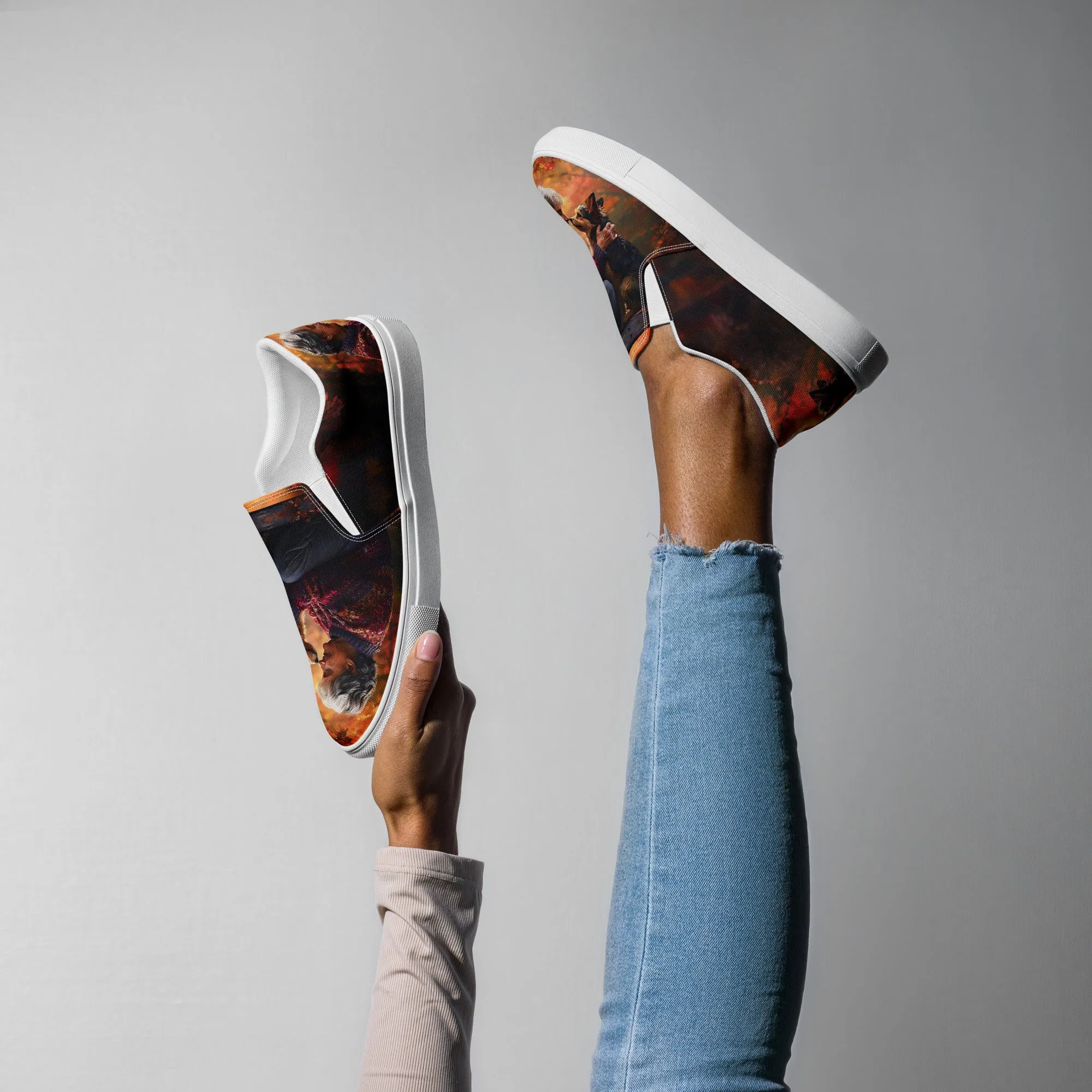Mom's Pawtner Women’s slip-on canvas shoes