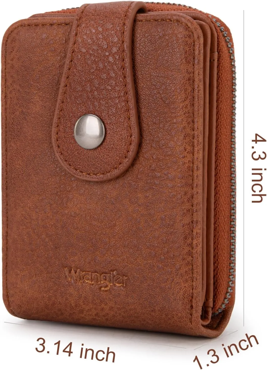 Montana West X Wrangler Wallet Women Small Credit Card Holder with Rfid Blocking Zip Credit Card Case,Compact & Easy to Carry Gifts for Women