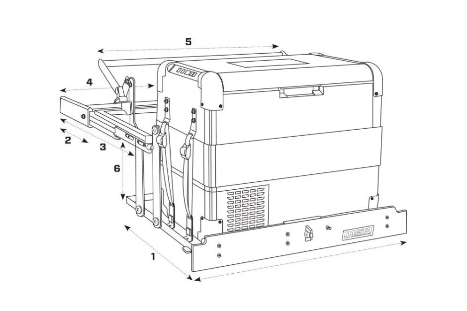 MSA4x4 DS45Side Fridge Drop Slide