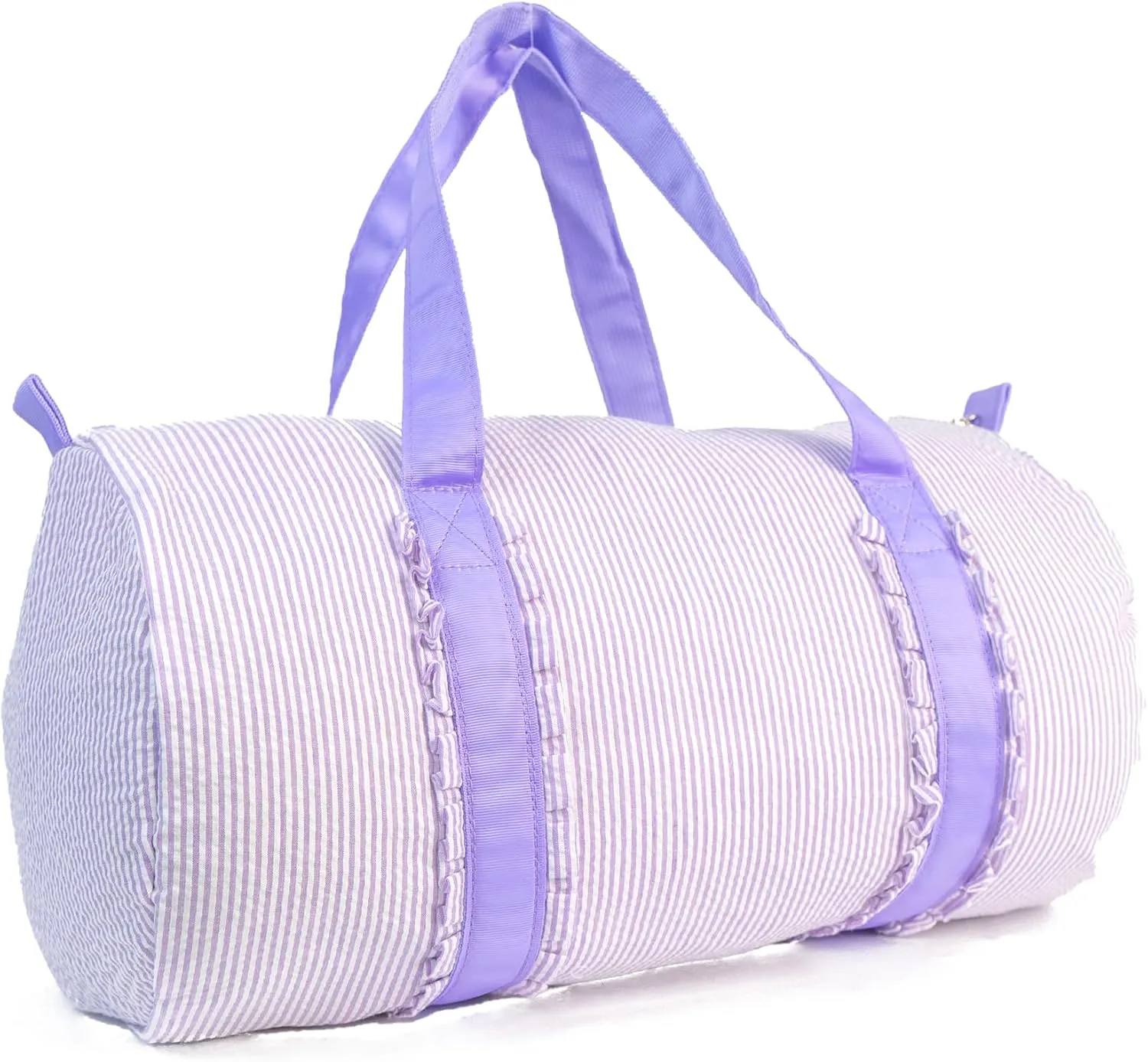 MT WORLD Toddler Girls Dance Bag Personalized Kids Travel Duffle Bag with Name Frilly Purple Ballet Bags for Girls Monogrammed Tote Bags with Zipper Small Gym Duffel Bag