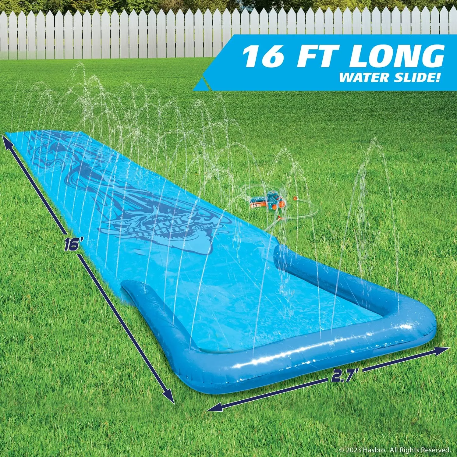 NERF Super Soaker Blast Water Slide – 12 Ft Kids Water Slide for Outdoor Summer Fun