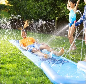 NERF Super Soaker Blast Water Slide – 12 Ft Kids Water Slide for Outdoor Summer Fun