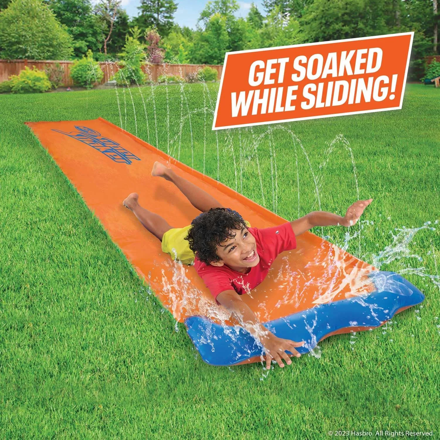 NERF Super Soaker Blast Water Slide – 12 Ft Kids Water Slide for Outdoor Summer Fun