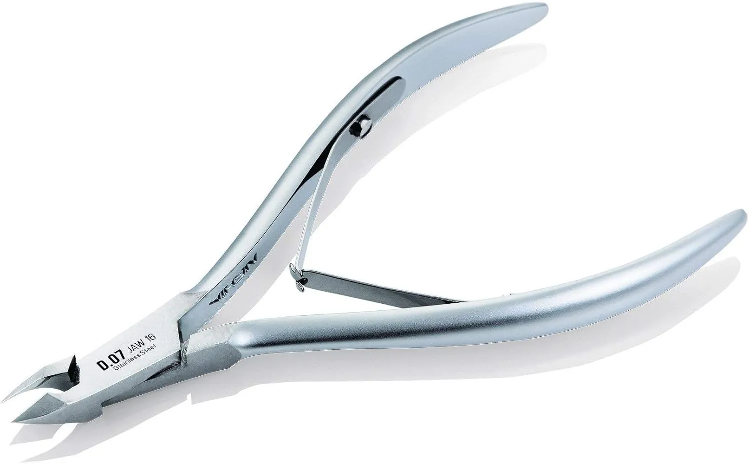 Nghia Professional Stainless Steel Cuticle Nipper C-07 (D-07) Jaw 16 Osimihome Cuticle Cutter Trimmer Manicure Tools with Double Spring– Perfect Nail Care Tool at Home Spa Saloon