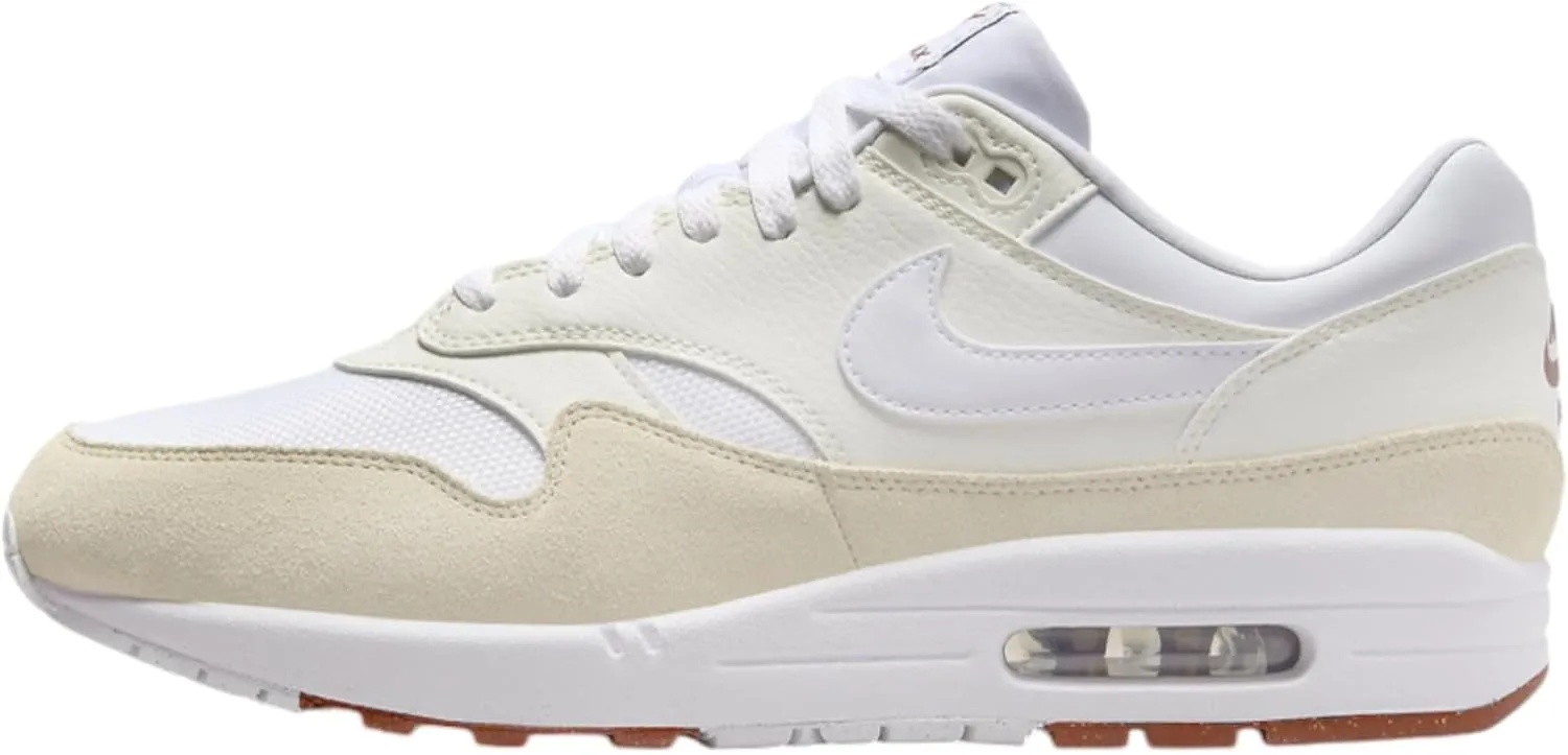 Nike Air Max 1 SC Men's Shoes (FN6983-100, Sail/Coconut Milk/Light British Tan/White) Size 5