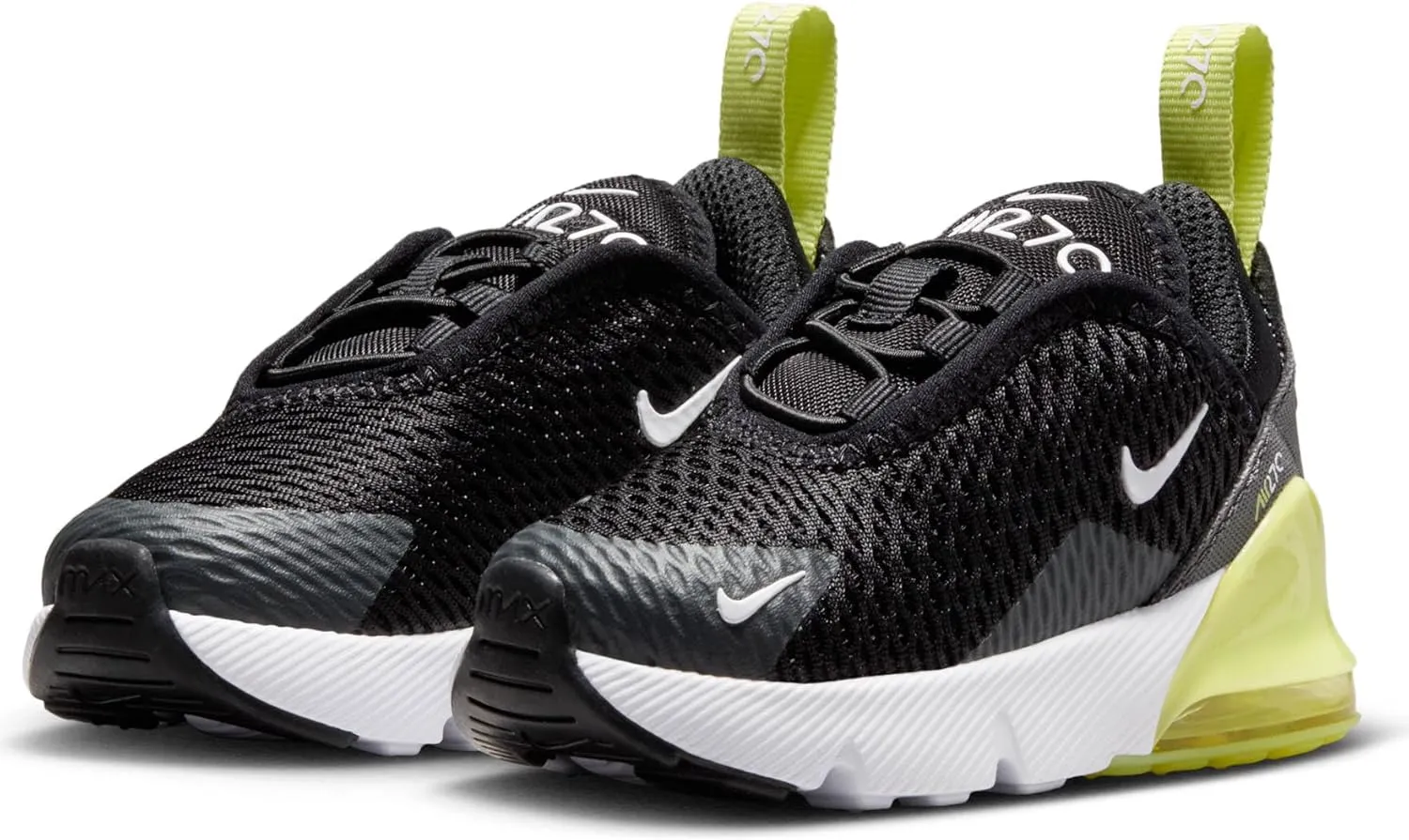 Nike Air Max 270 Baby/Toddler Shoe (DD1646-704, Light Lemon Twist/Black/Anthracite/White)