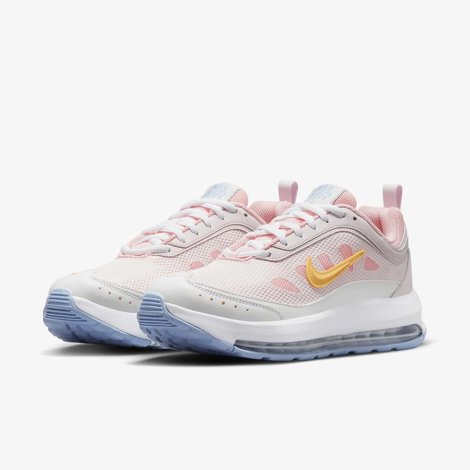 Nike Air Max AP Women's Shoe (CU4870-108, Summit White/White/Pink Bloom/Topaz Gold)