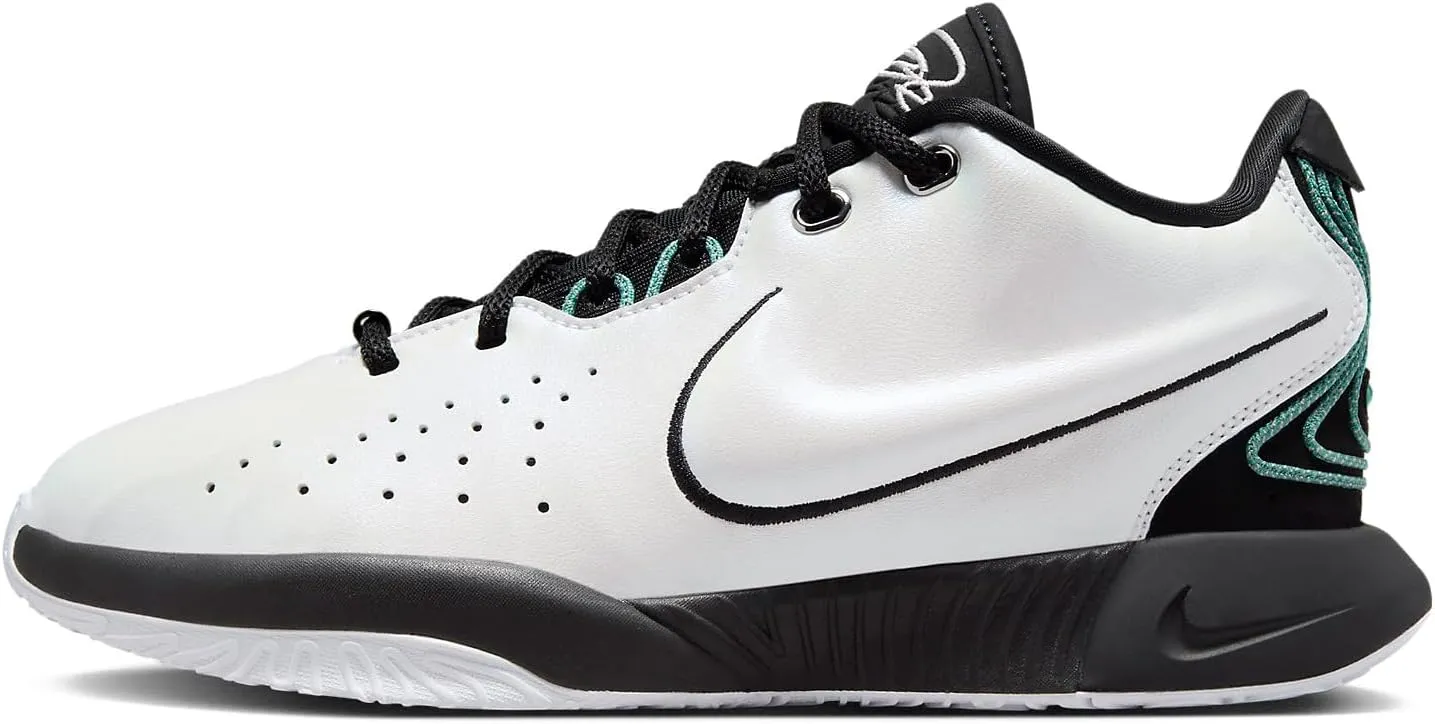 NIKE Lebron XXI Conchiolin Big Kids' Basketball Shoes (FZ7189-100, White/Bicoastal/Photon Dust/Black) Size 4