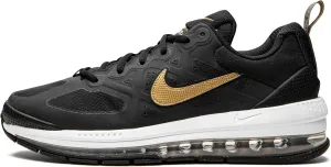 Nike Men's Air Max Genome Shoes, Black/White/Metallic Gold, 9