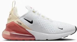 Nike Women's Air Max 270 Casual Shoes, White/Black-Pale/Ivory-Muslin, 9 M US