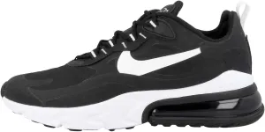 Nike Women's Air Max 270 React Casual Shoes (10.5, Black/White/Black)