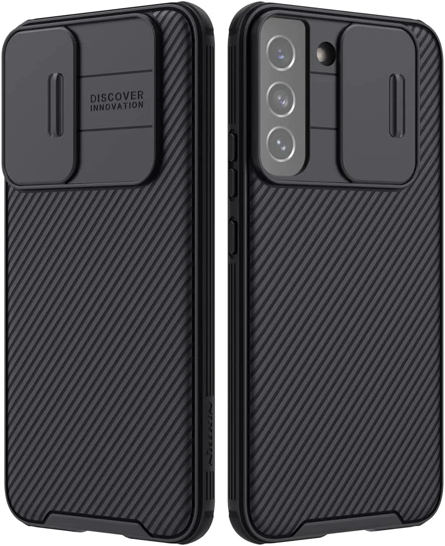 Nillkin for Samsung Galaxy S22 Case, CamShield Pro Samsung Galaxy S22 Case with Slide Camera Cover, Slim Case for Samsung S22 5g case 6.06'' – Black