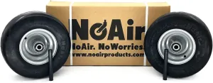 NoAir® (2) Flat Free Tire Assemblies 13x6.50-6 Fits Dixie Chopper MZ 400438