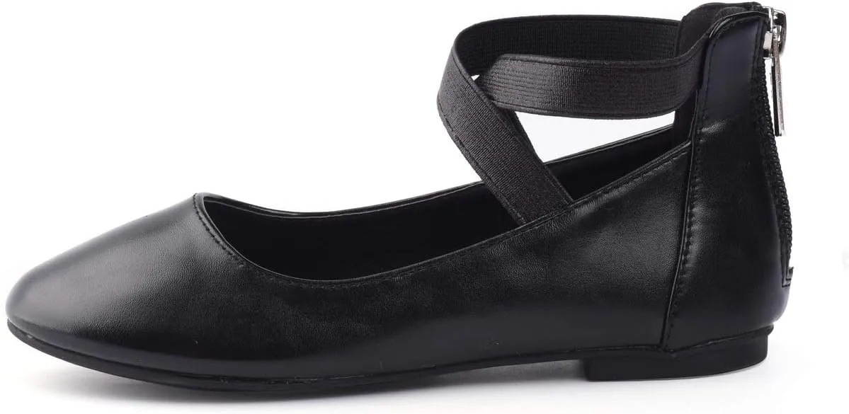 Nova Utopia Toddler Little Girls Dress Ballet Ankle Strap Flat Shoes