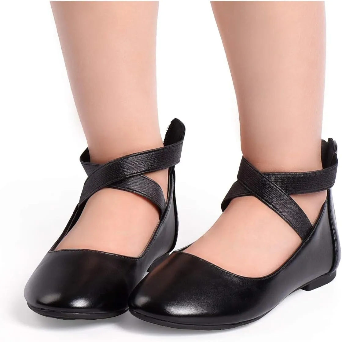 Nova Utopia Toddler Little Girls Dress Ballet Ankle Strap Flat Shoes