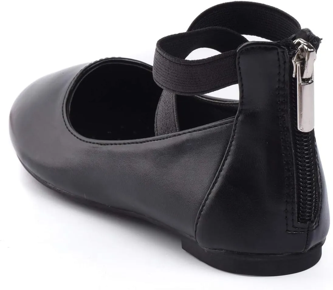 Nova Utopia Toddler Little Girls Dress Ballet Ankle Strap Flat Shoes