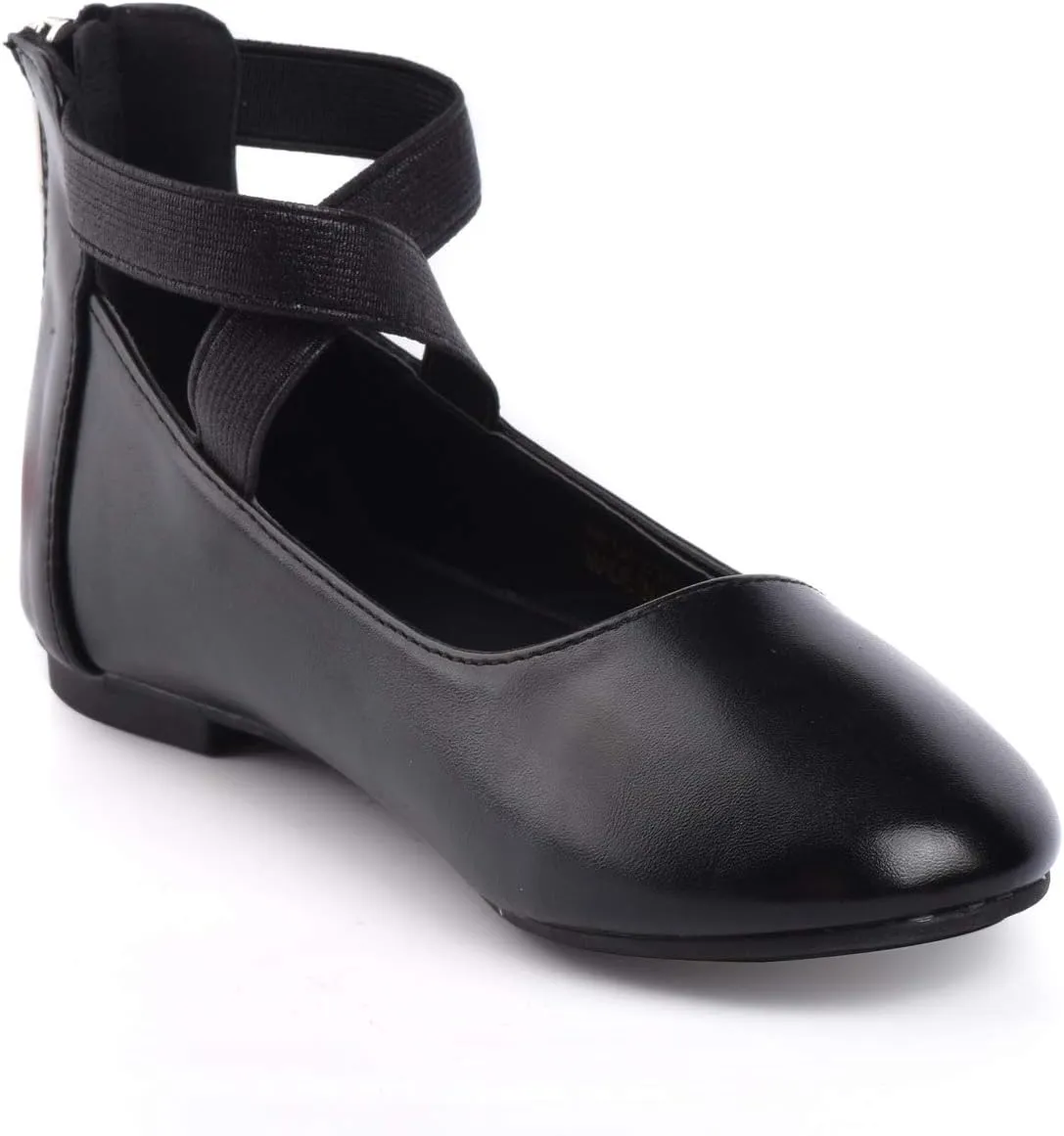 Nova Utopia Toddler Little Girls Dress Ballet Ankle Strap Flat Shoes