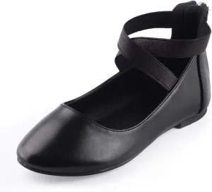 Nova Utopia Toddler Little Girls Dress Ballet Ankle Strap Flat Shoes