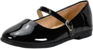 Nova Utopia Toddler Little Girls Dress Ballet Mary Jane Bow Flat Shoes