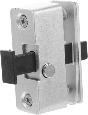NUOBESTY Bathroom Glass Door Latch Heavy Duty Door Lock Sliding Window Lock Zinc Alloy Easy Slide Home Security