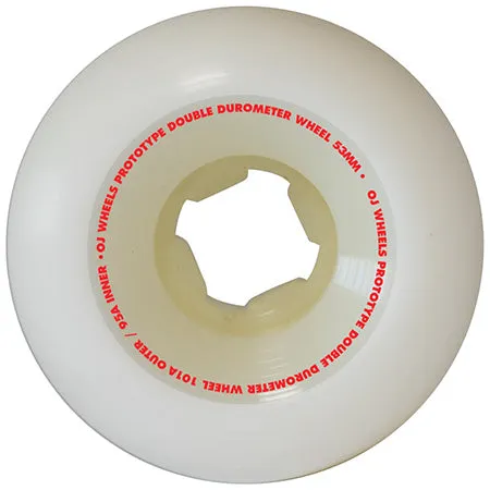 OJ 3 Prototypes Double Duro White Mini Combo 101a/95a Wheels