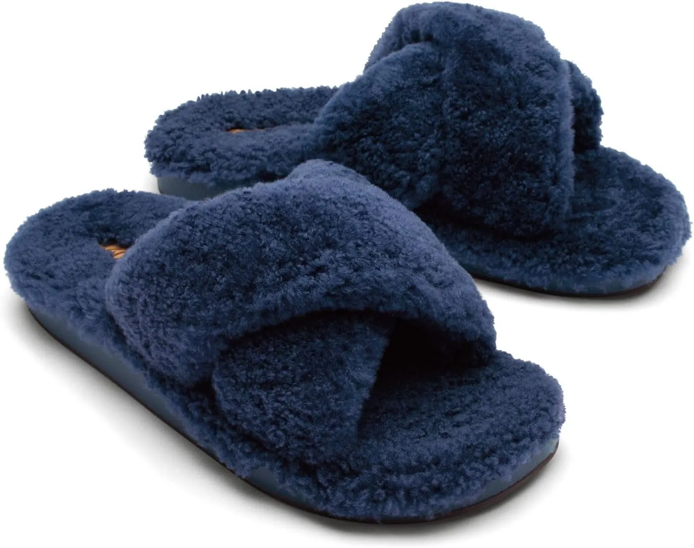OLUKAI Hila Heu Women's Slipper, Women's Slip-On Shoes, Genuine Shearling, Wet Grip Soles for Inside & Outside Wear, Cute & Ultra-Soft Comfort Fit