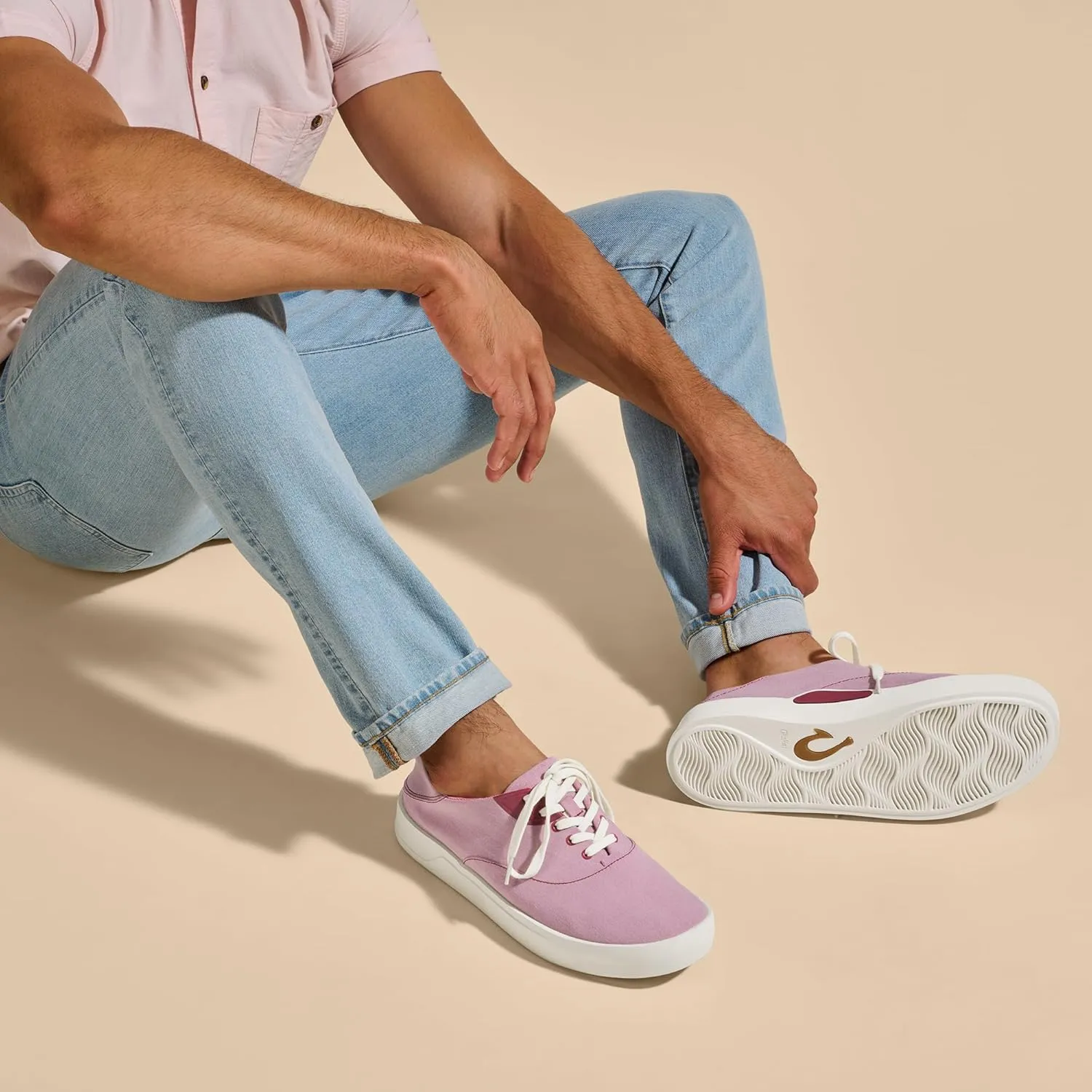 OLUKAI Tradewind Men's Everyday Sneaker, Lightweight Canvas & Classic Lace-Up Design, All-Day Comfort & Support