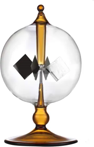 Orange Solar Power Radiometer Crookes Solar Energy Spinning Vanes Windmill Gift Home Desk Decoration