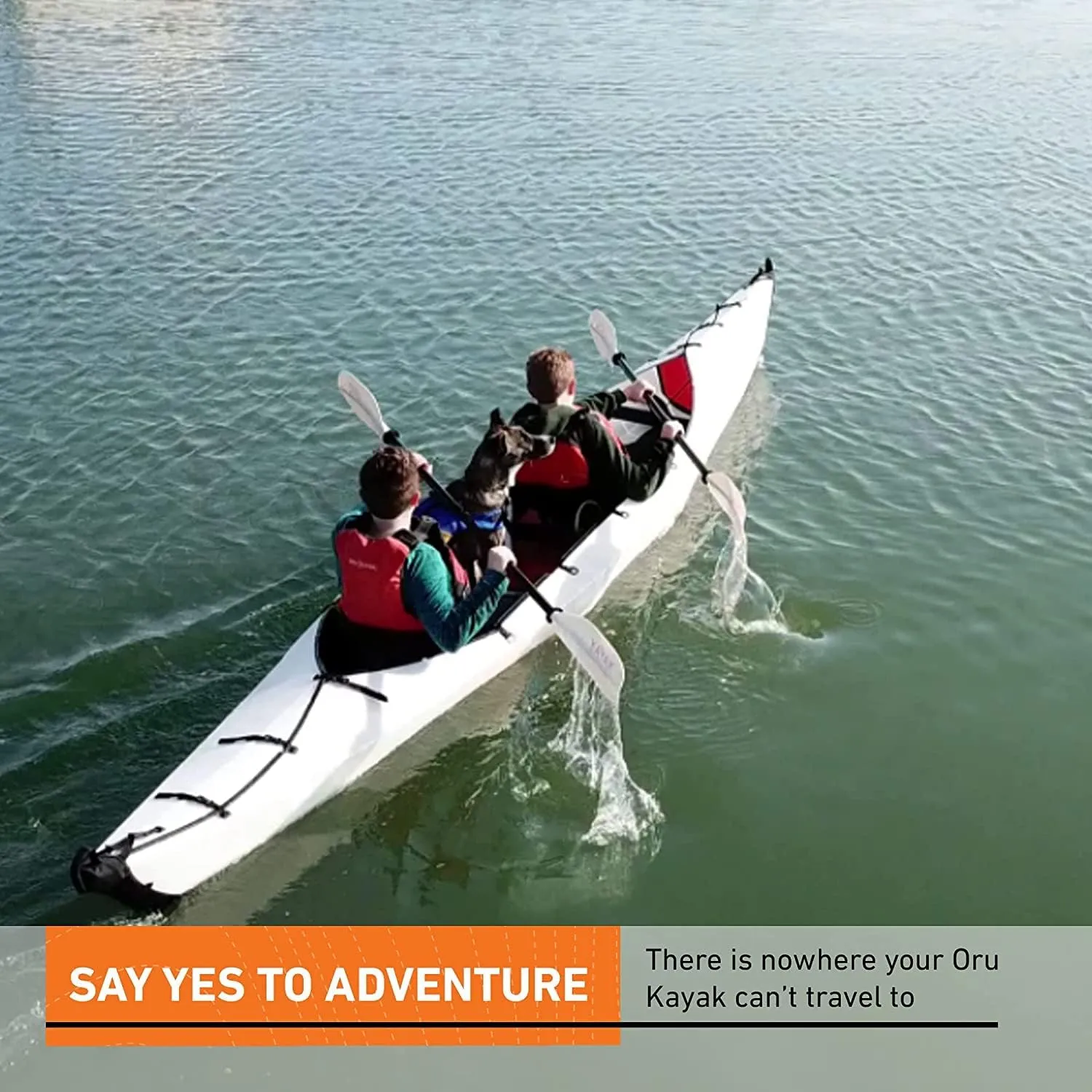Oru Kayak Foldable Kayak Haven TT | for 1 or 2 People - Stable, Durable, Lightweight - Lake and River Kayaks - Beginner, Intermediate - Size (Unfolded)