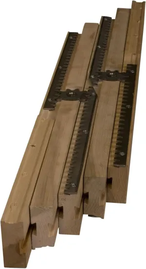 Osborne Equalizer Wooden Table Slide Set, 26" Standard Table Slide (Allows for 51" Opening), Table Extension Slides for Pedestal Table, Easy Installation, Smooth Extension