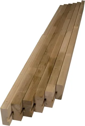 Osborne Standard Wooden Table Slide Set, 48" Standard Table Slide (Allows for 120" Opening) in Soft Maple, Standard Table Extension for Table with 4 Legs