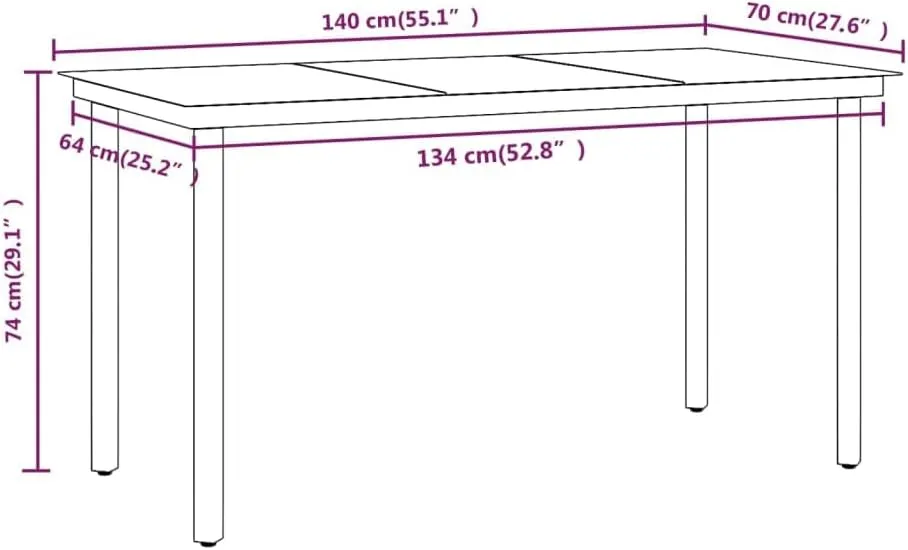Outdoor Patio Furniture,5 Piece Patio Dining Set with Cushions Brown and BlackDesigned for Camping, Resting, Outdoors.