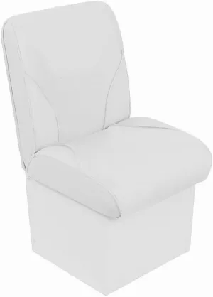 Overton’s Deluxe Jump Boat Seat – High-Impact Plastic Frame, UV-Protected Marine Vinyl, Storage Under Seat, with 8" Base