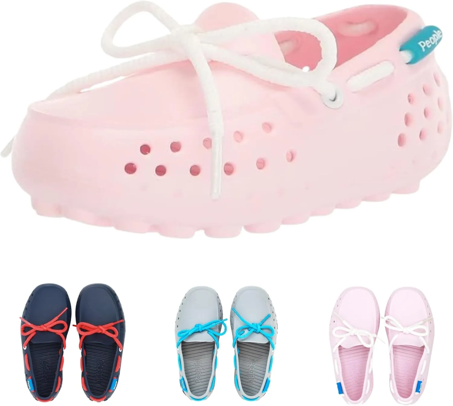 People Footwear Boat Shoes, Water Shoes for Kids, Just Slip On for Comfort and Style, These Stylish Rubber Loafers are Lightweight, Waterproof & Anti-Slippery - Perfect for Outdoors