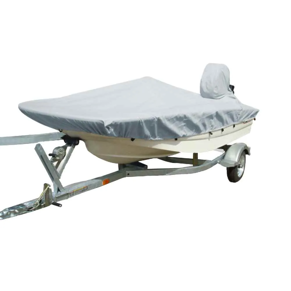 Performance Poly-Guard Styled-to-Fit Boat Cover f/15.5' Whaler Style Boats with Side Rails Only - Grey