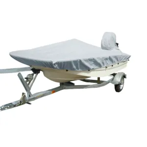 Performance Poly-Guard Styled-to-Fit Boat Cover f/15.5' Whaler Style Boats with Side Rails Only - Grey